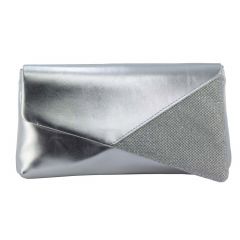 Morgan Silver Metallic Shimmer Womens  Handbag from Touch Ups by Benjamin Walk